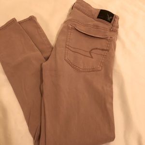 American Eagle Blush Skinny Jeans